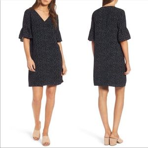 Madewell Flutter Sleeve Polka Dot Dress Size 8